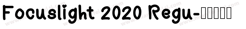 Focuslight 2020 Regu字体转换